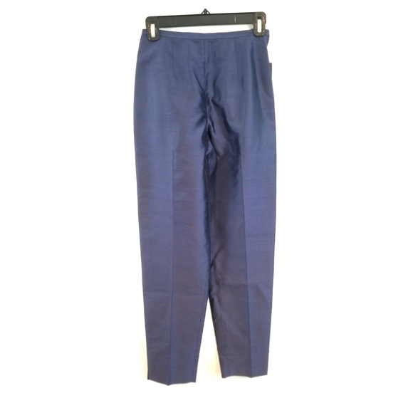 Dana Buchman Nordstrom Size 2P Purple Iridescent Silk Pants - Picture 1 of 2